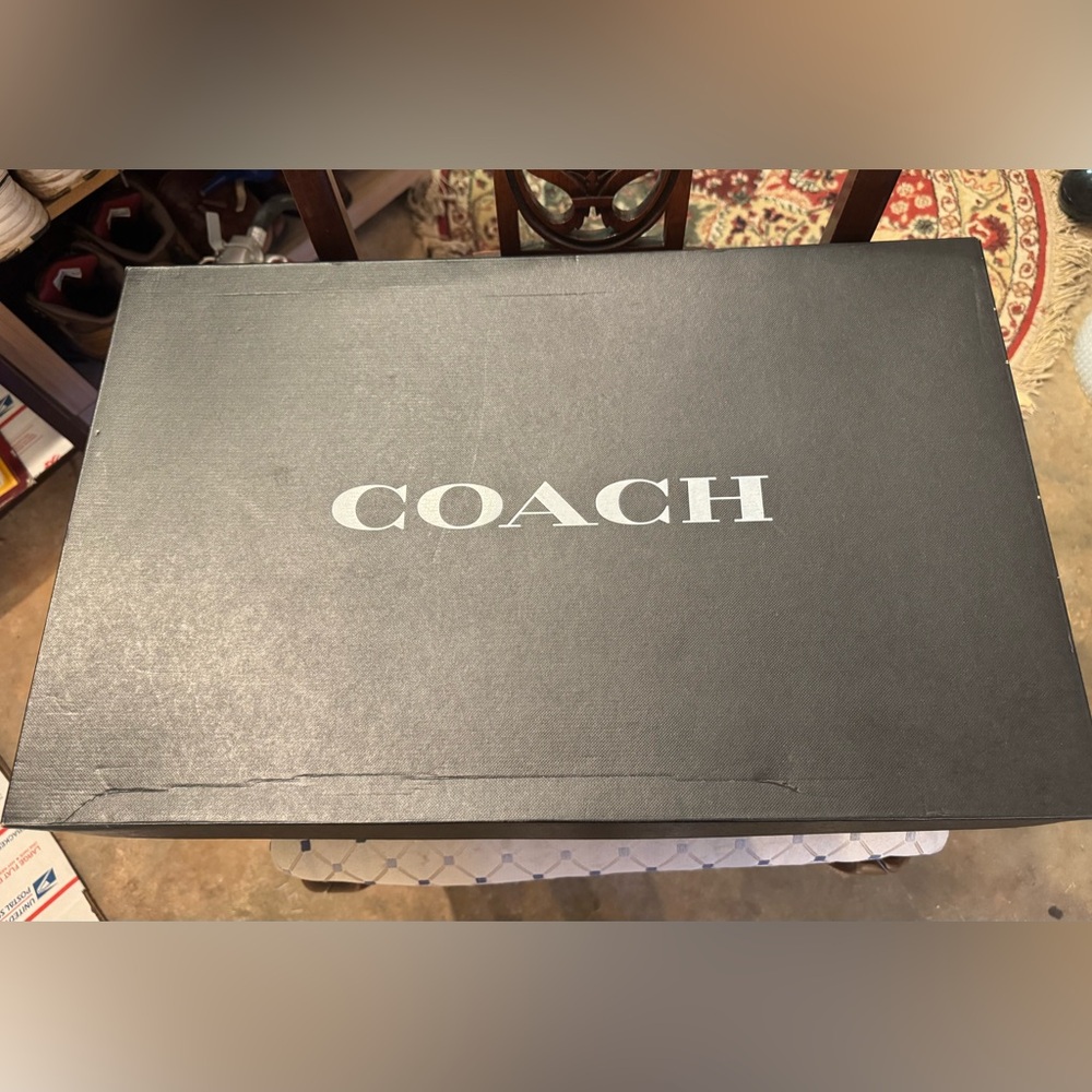 Coach Walnut Farrah Leather Boot Box